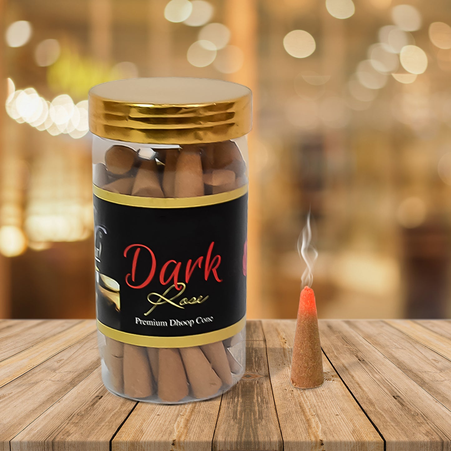 Darkrose Dhoop Cones Premium Dark Rose Dhoop (120 Gm.)