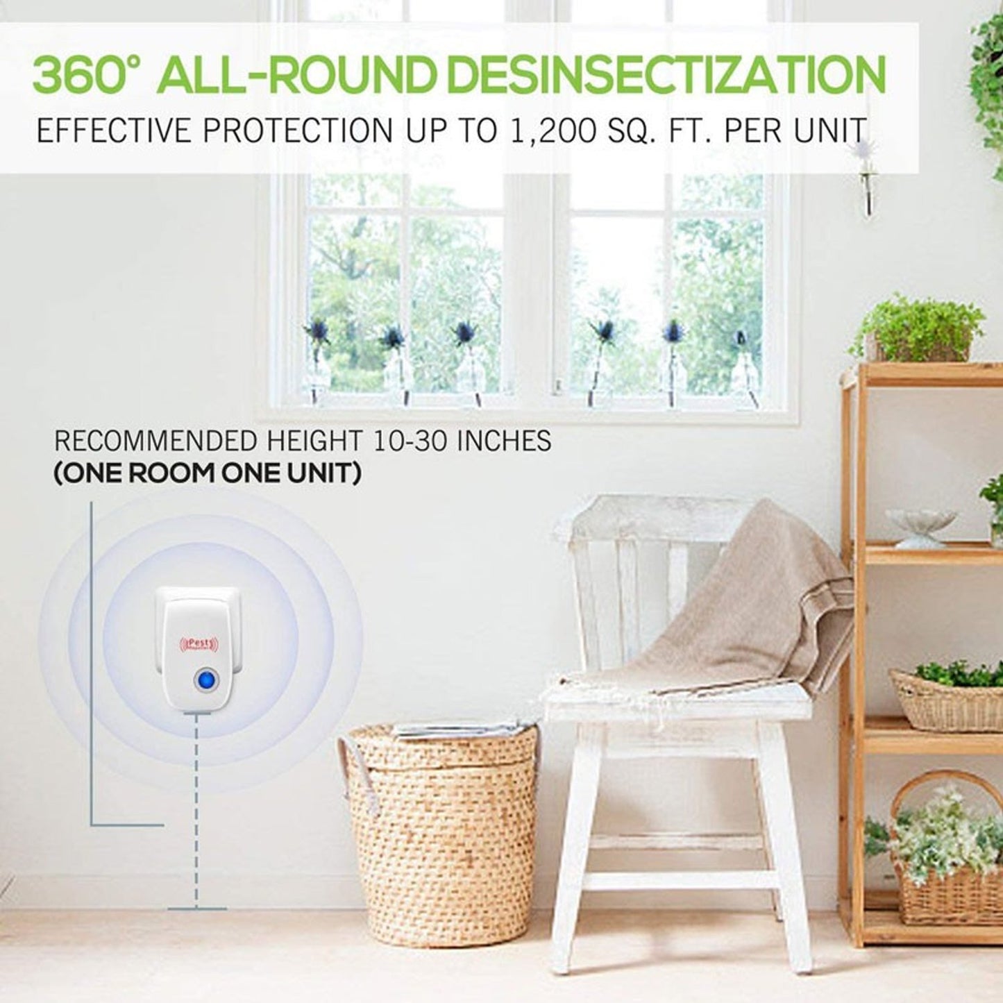 Ultrasonic Pest Repeller To Repel Rats Cockroach Mosquito Home Pest Rodent