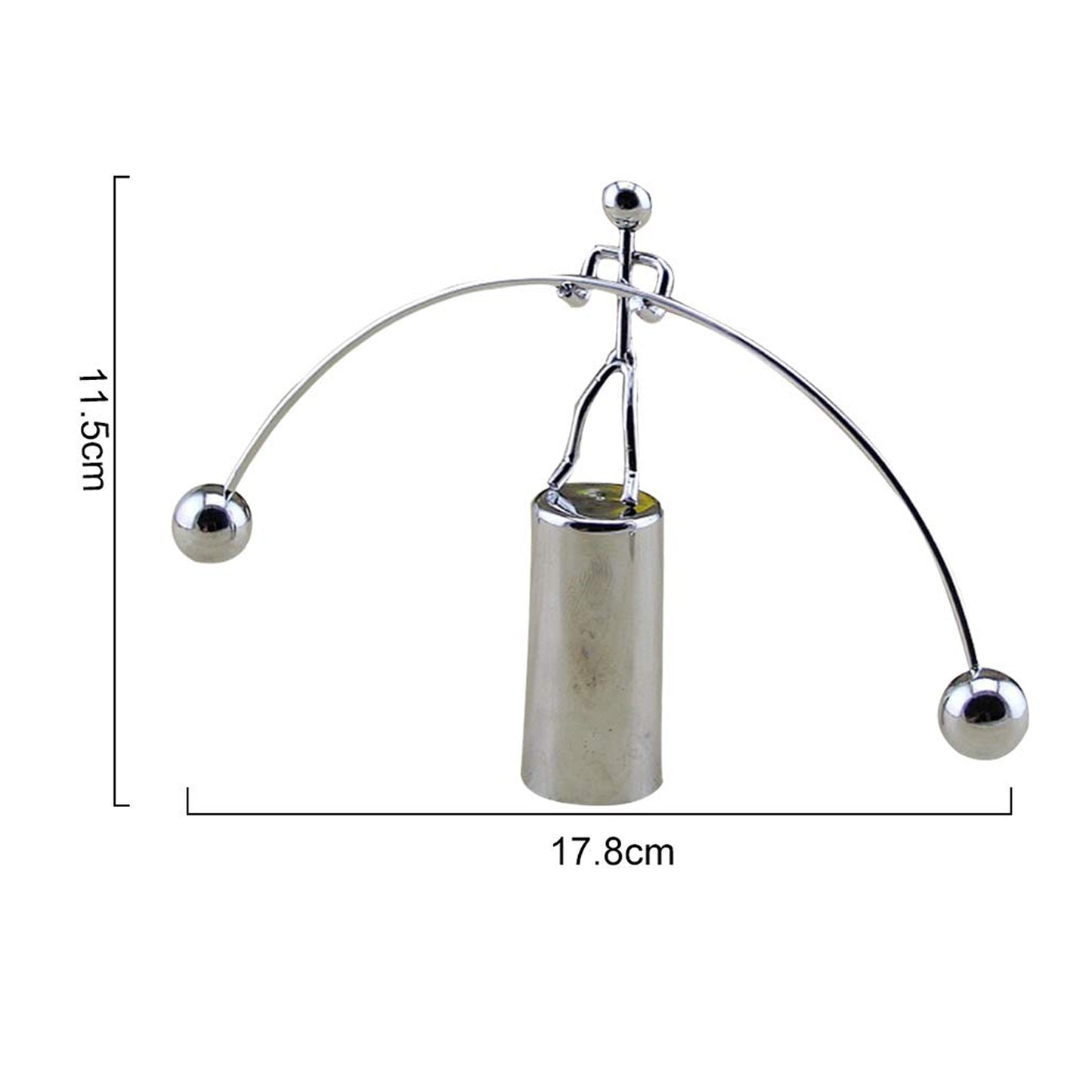 Mini Steel Balance Toy Decoration Pendulum Newton Cradle Balance Ball Tumbler Desk Toy Metal Man Home Home Decoration Crafts
