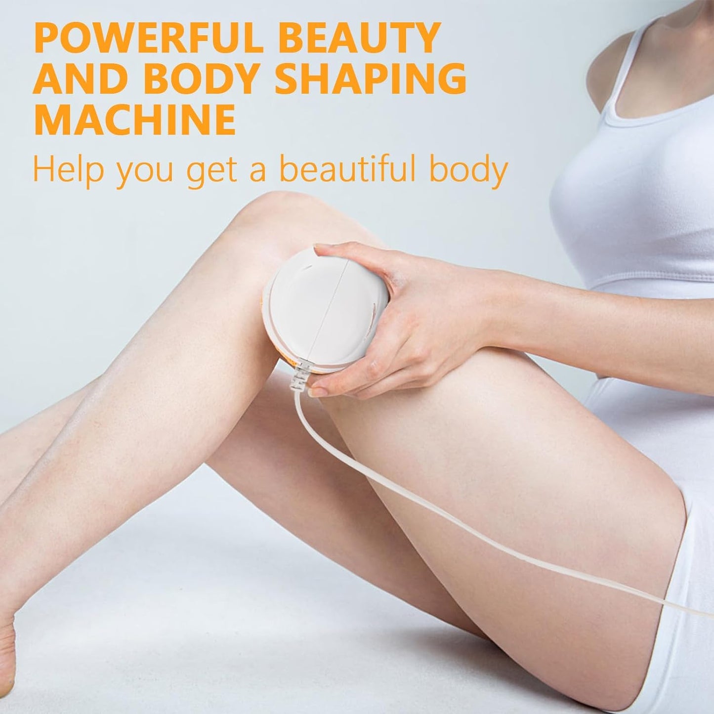 Body Massager Shaping Machine Body Sculpting Massager With 3 Washable Pads Adjustable Speeds Electric Handheld Massager For Belly Waist Legs Arms Butt (1 Pc)