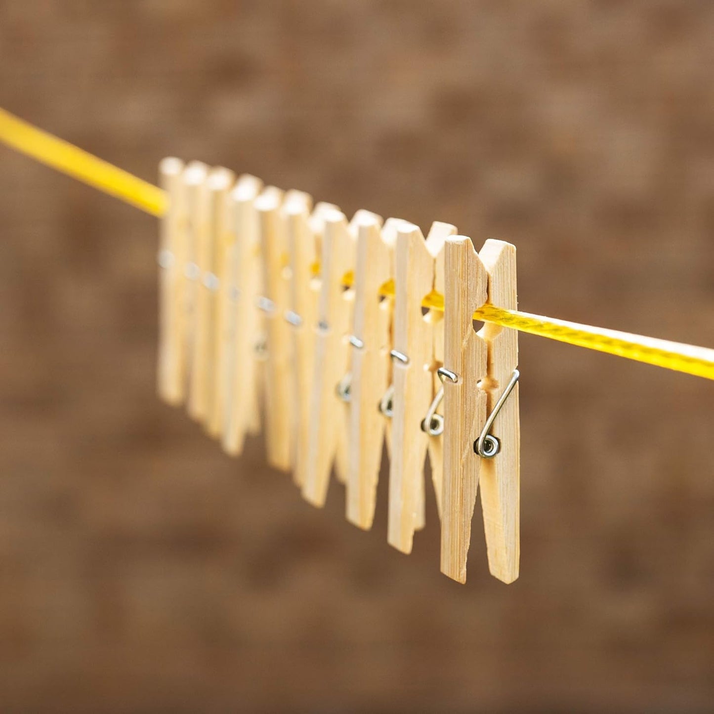 Heavy Duty Bamboo Wooden Cloth Clips Pegs (10 Pcs Set)