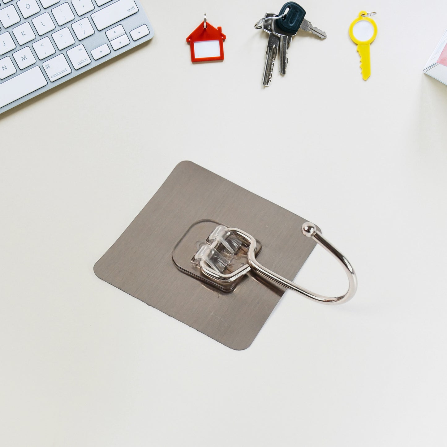 Largestainless Steel Self Adhesive Wall Hooks (1 Pc)