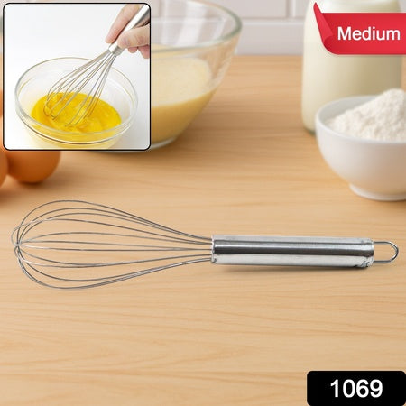 Medium Stainless Steel Balloon Whisk (24Cm 1 Pc)