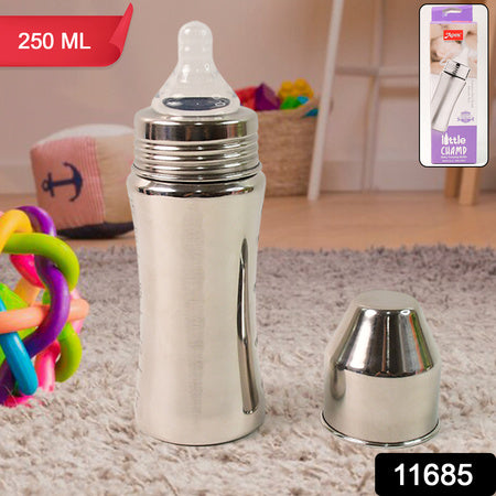 Apexstainless Steel Little Champ Baby Feeding Bottle (250 Ml)