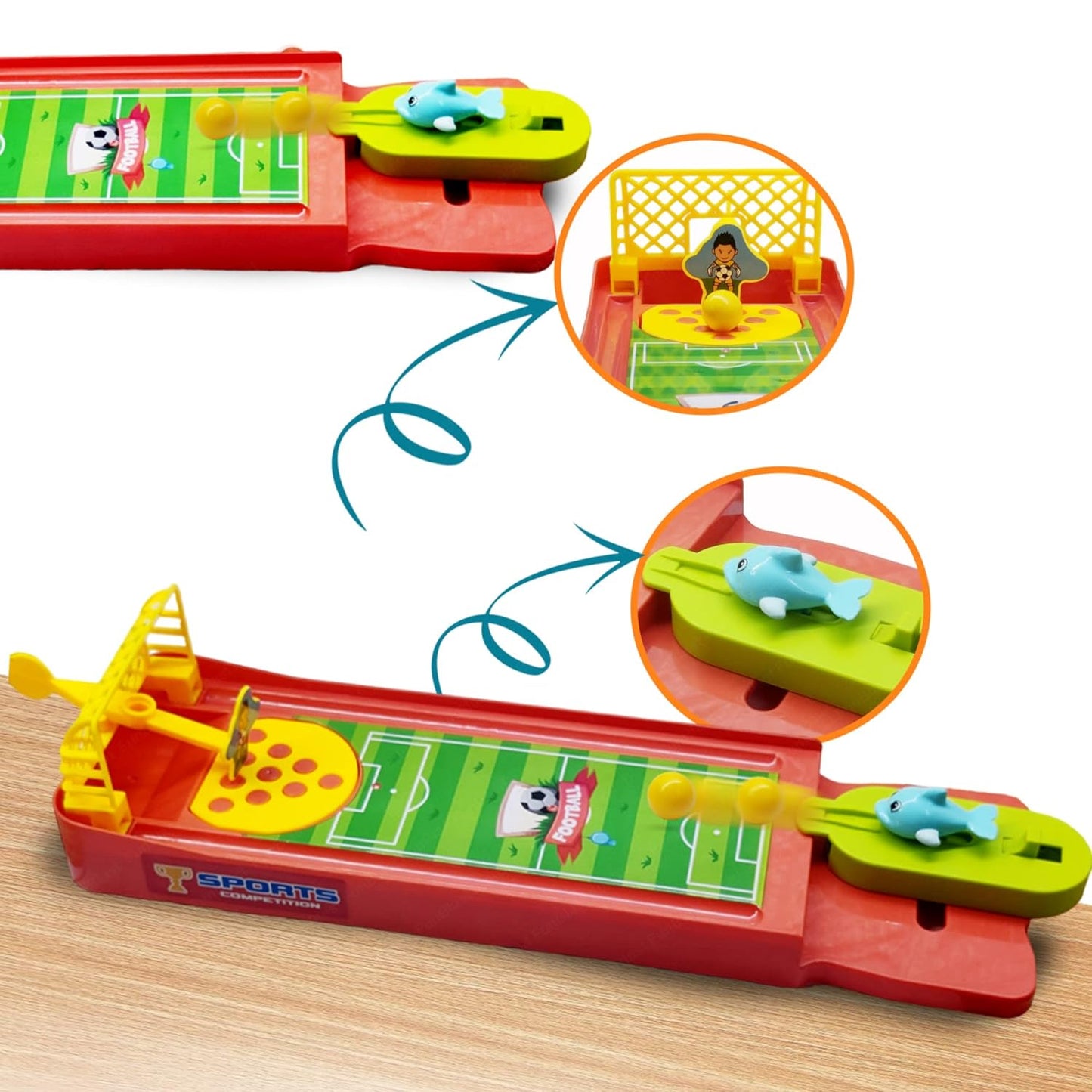 Mini Table Top Finger Football Game For Kids-Desktop Game For Kids Adults Fun Indoor Finger Bowling Game For Boys Girls Family Board Game