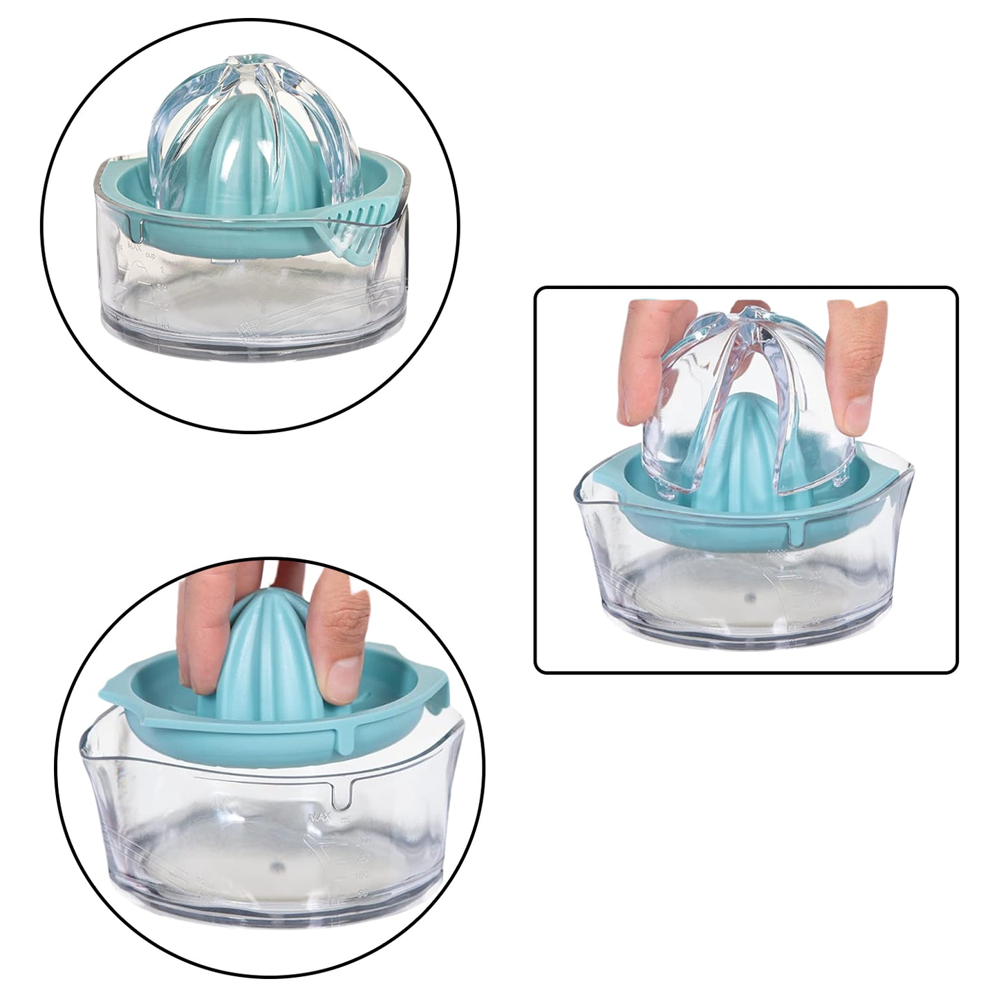 Manual Drink Orange Lemon Citrus Lime Fruit Juice Juicer Squeezer Bpa Free Press Pourer With Lid Plastic Manual(1 Pc)
