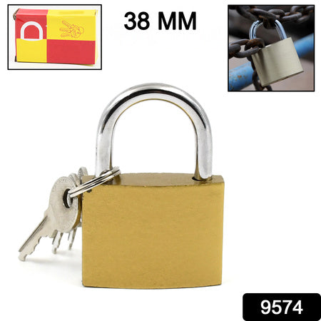 Multipurpose Solid 3 Keys Padlock 38 Mm 1 Pc)