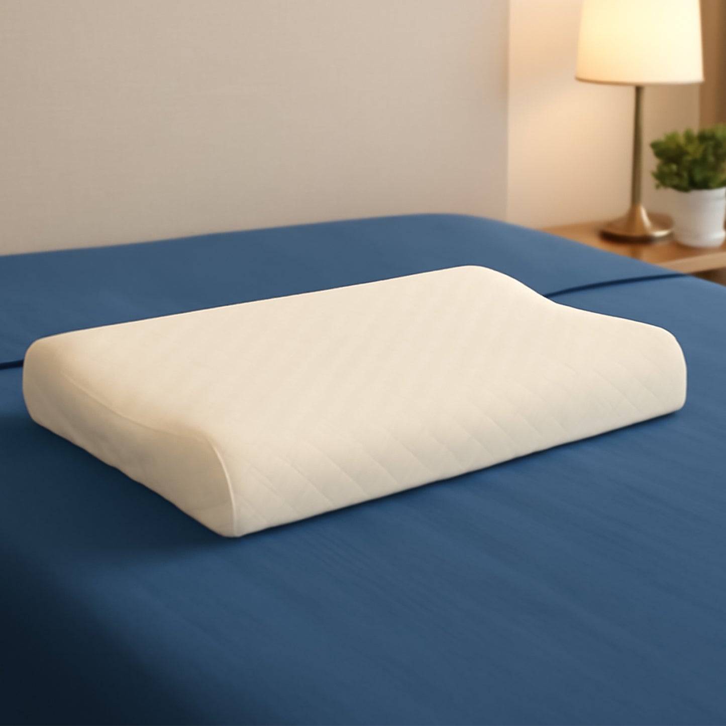 Premium Orthopedic Memory Foam Cervical Pillow (48X27Cm 1 Pc)