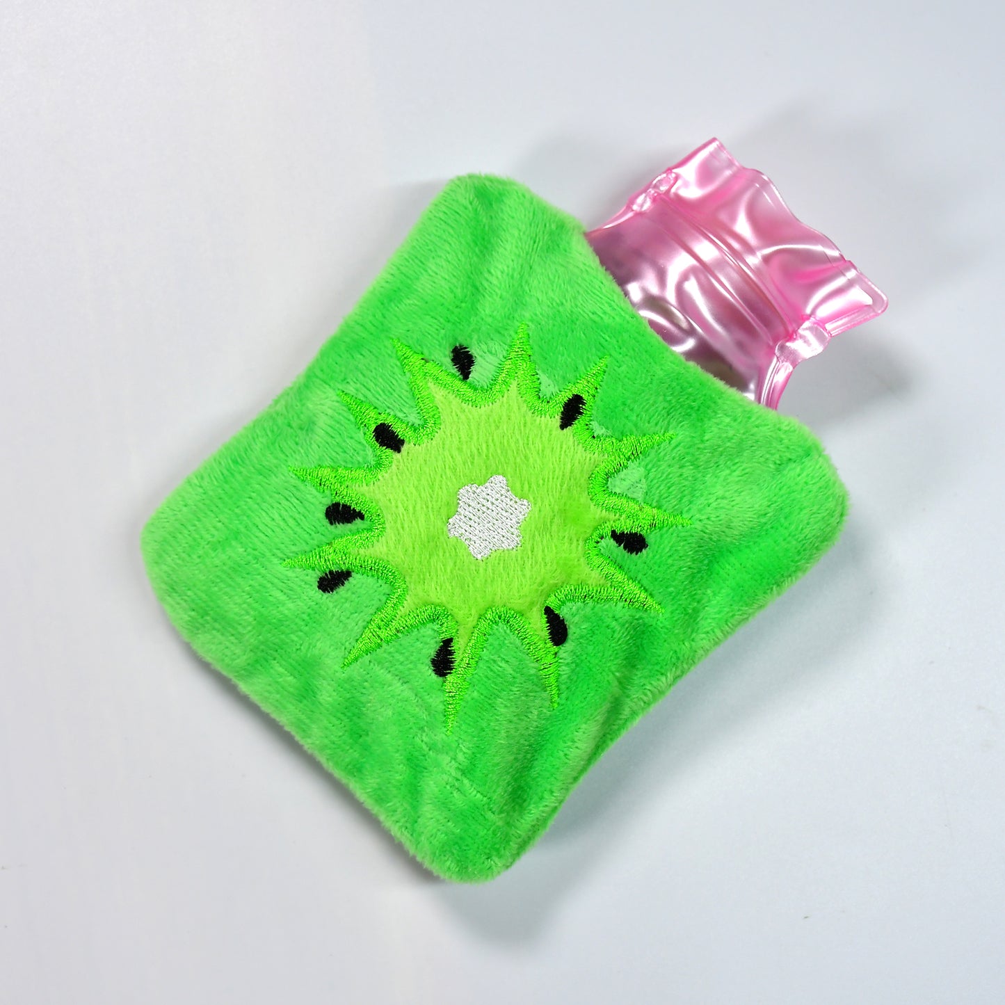 Green Sun Small Hot Water Bag With Cover For Pain Relief Neck Shoulder Pain And Hand Feet Warmer Menstrual Cramps.