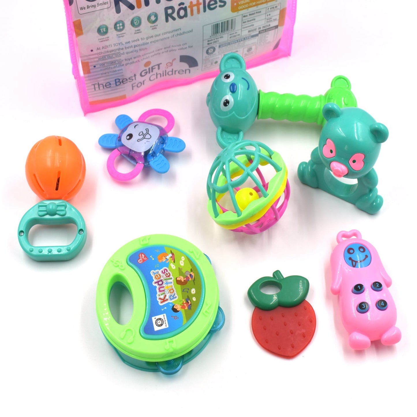 Rattles Baby Toy And Game For Kids For Playing And Enjoying Purposes.