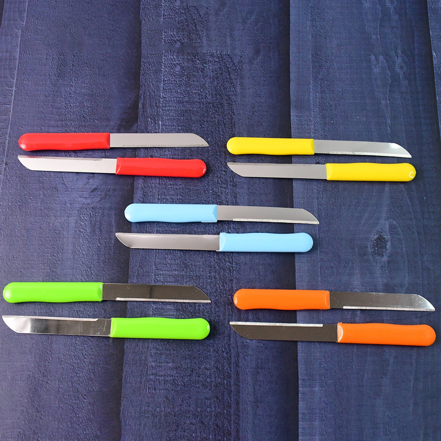 Premium Quality Stainless Steel Handle Plain Knife (10 Pc 1 Set)