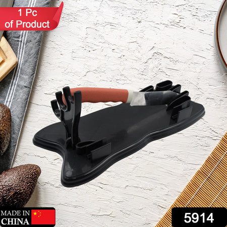 Plastic Kitchen Knife Drawer Organizer Knife Stand Storage For Your Kitchen. Replace Your Knife Block With A Revolutionary Product. Clear Your Counter Top Of Clutter And Easily Identify The Desired Knife (1Pc)