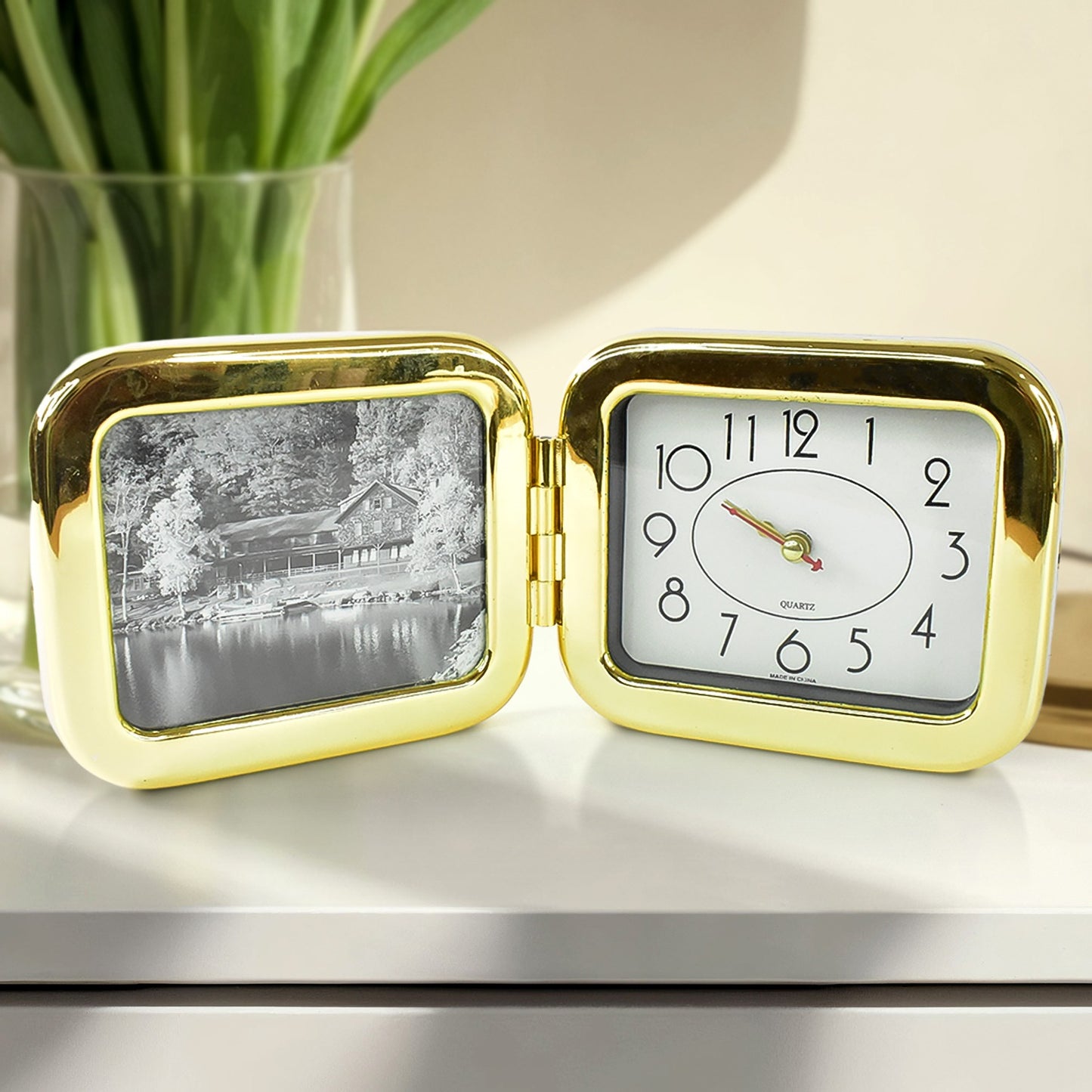 Portable Foldable Desk Clock Space-Saving And Stylish (1 Pc)