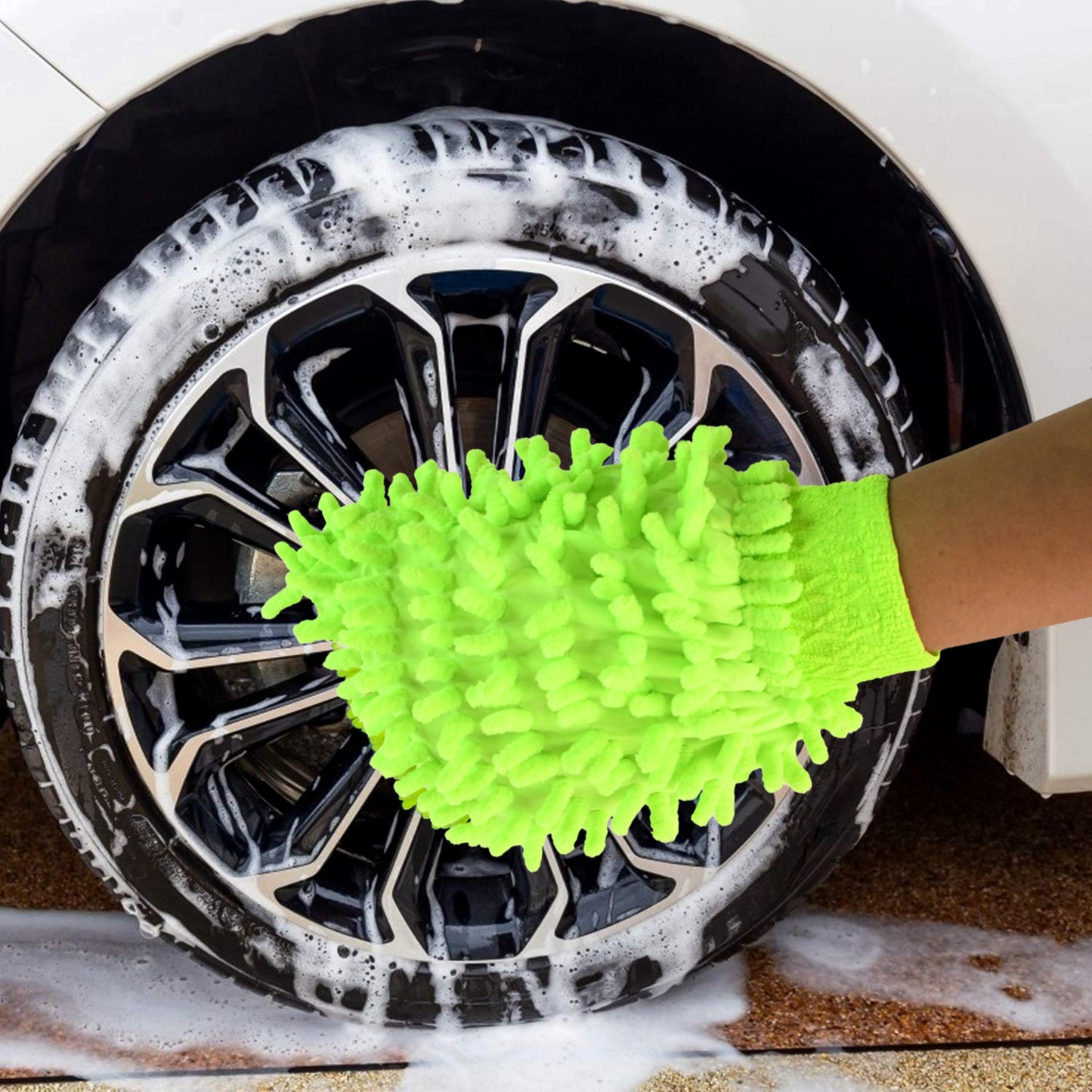 Microfiber Car Wash Glove Mitt For Carbikehome Surface