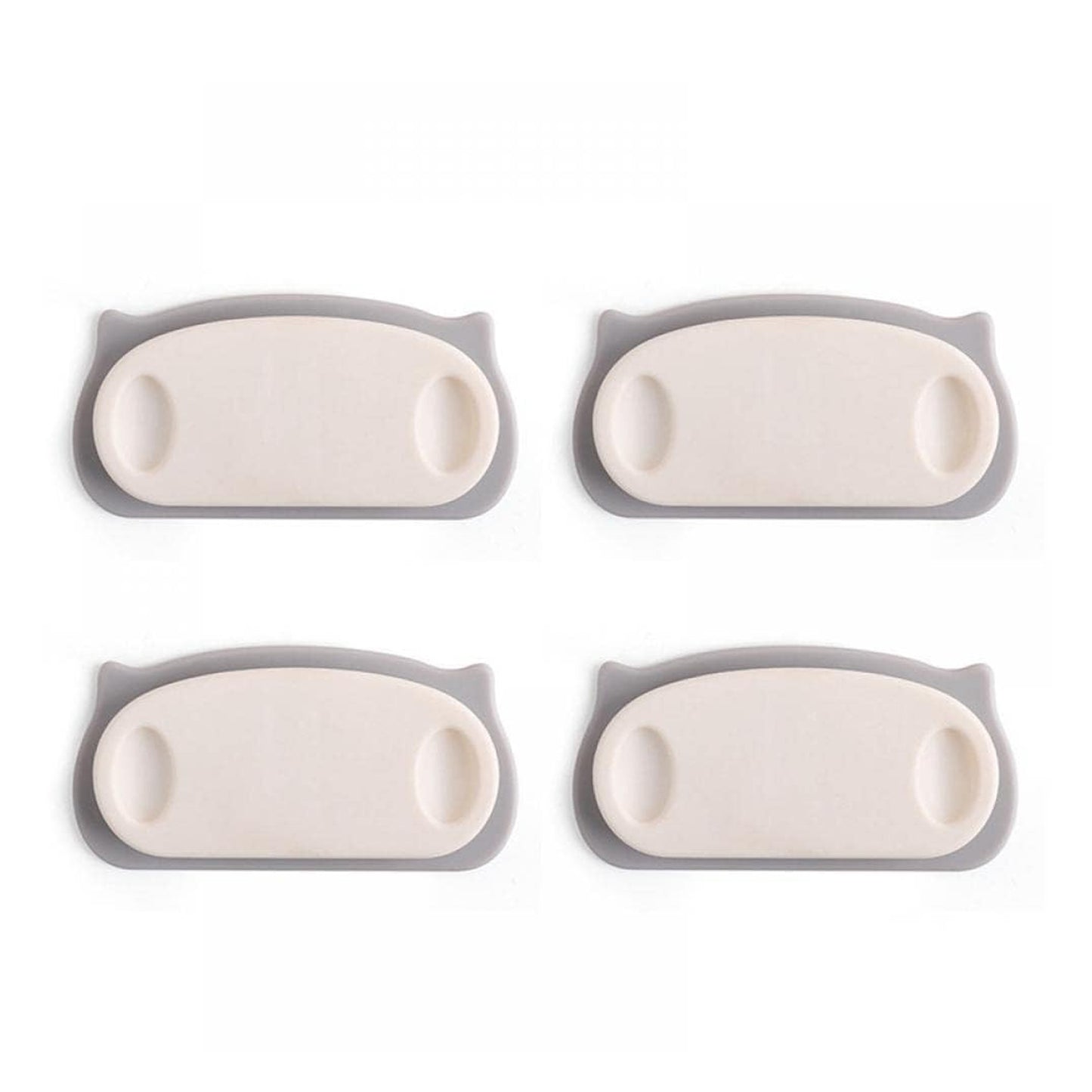 Pig Plug Wire Organizer Cable Holder Clips With Self-Adhesive Pad (4 Pcs Set)