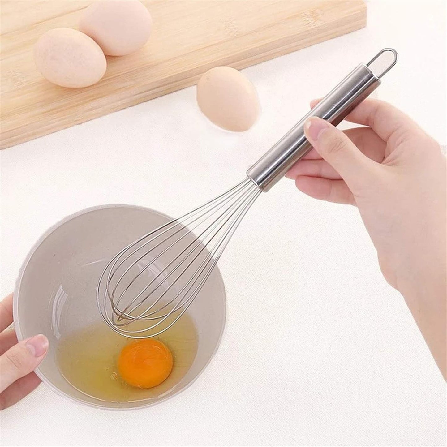 Medium Stainless Steel Balloon Whisk (24Cm 1 Pc)