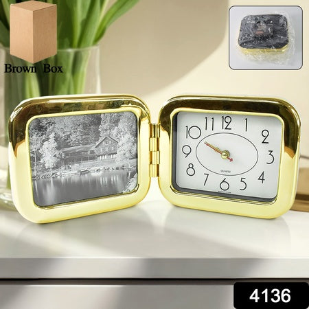 Portable Foldable Desk Clock Space-Saving And Stylish (1 Pc)