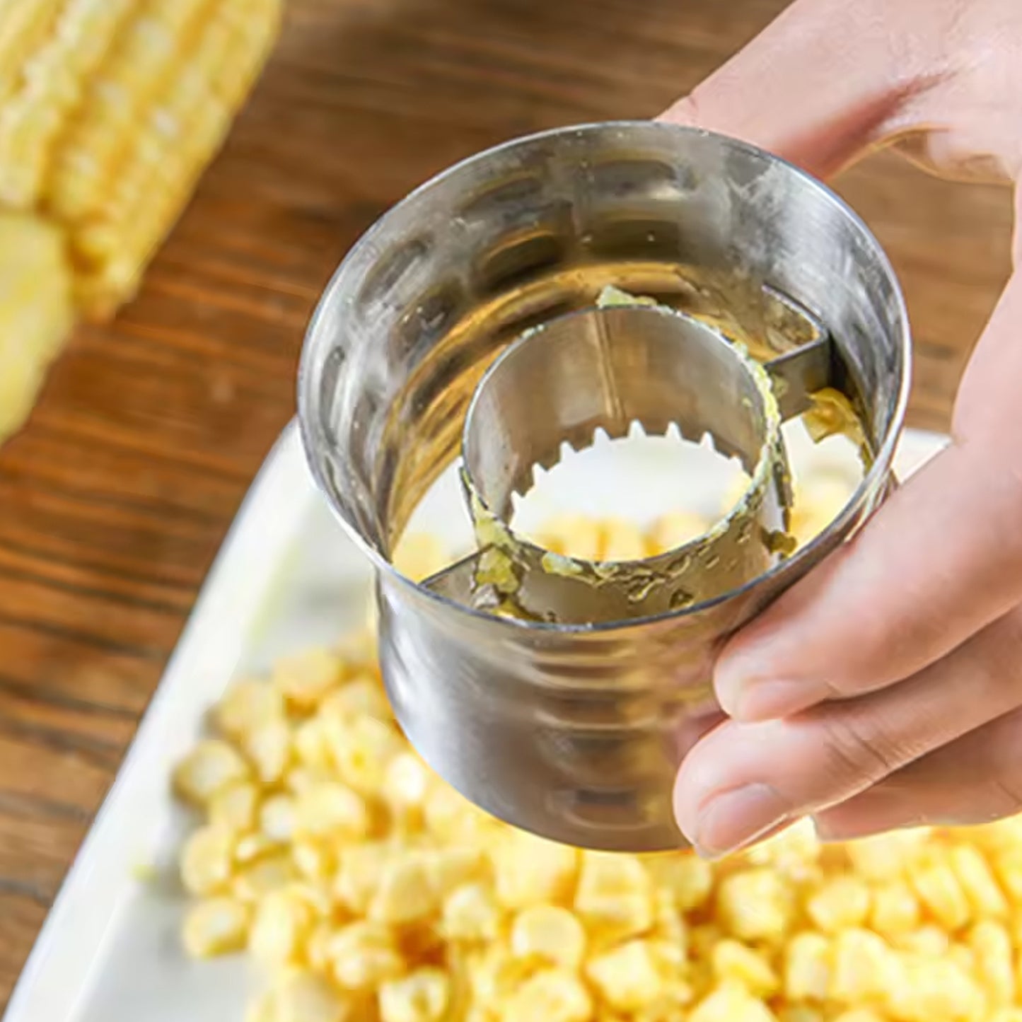 Corncutter Stainless Steel Stripping Kernels Remover (1 Pc)