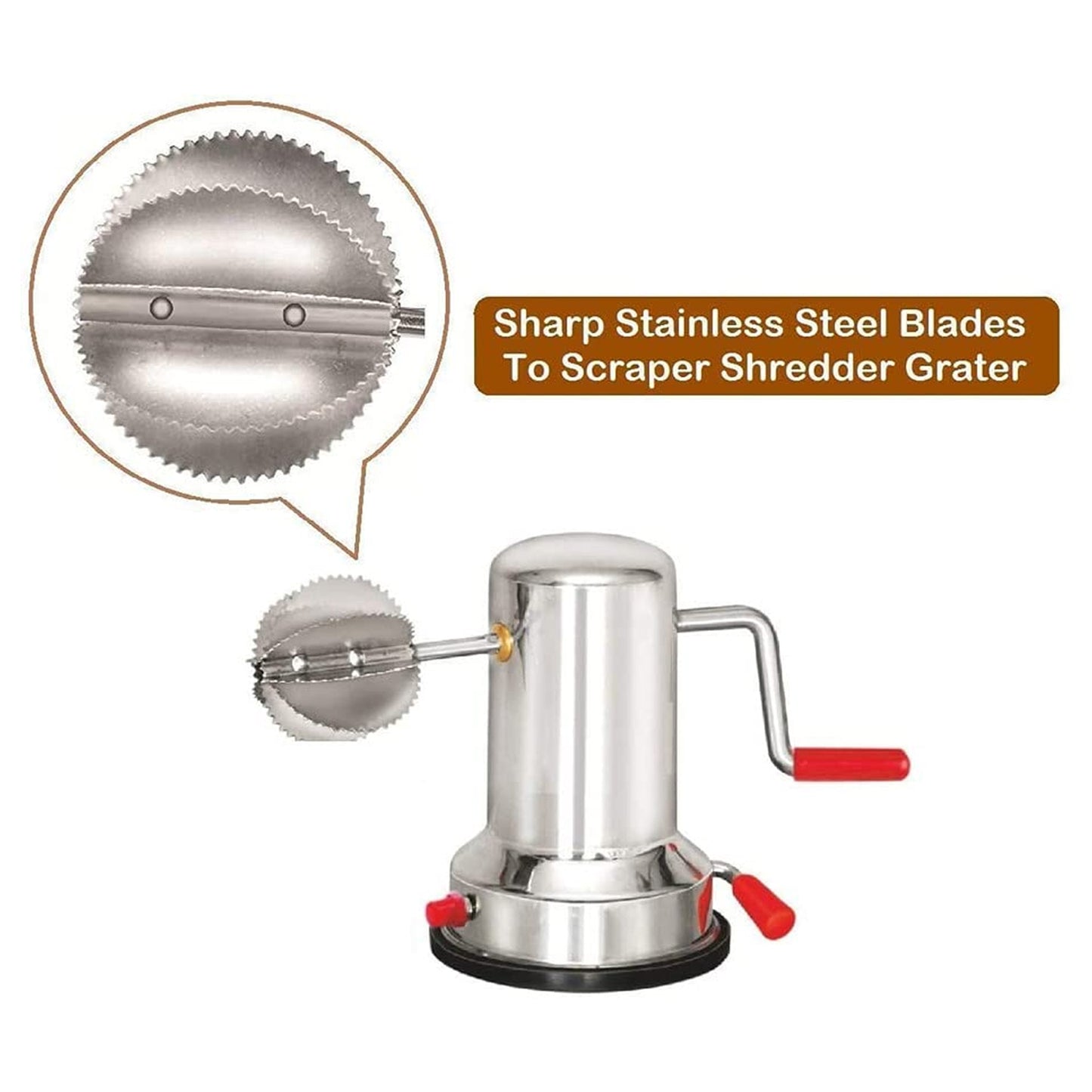 Coconut Scrapers Machine Manual Steel For Home Kitchen Use