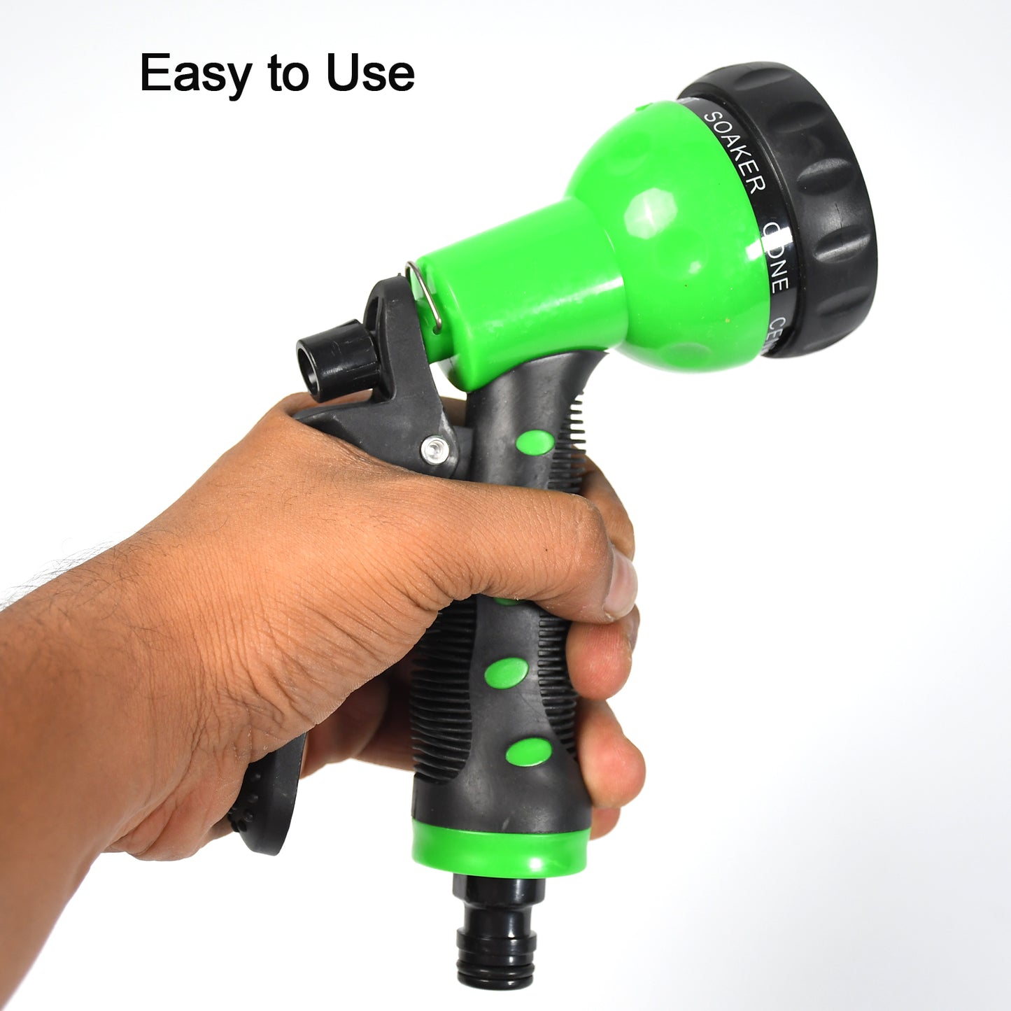 Hose Nozzle Garden Hose Nozzle Hose Spray Nozzle With 8 Adjustable Patterns Front Trigger Hose Sprayer Heavy Duty Metal Water Hose Nozzle For Cleaning Watering Washing Bathing