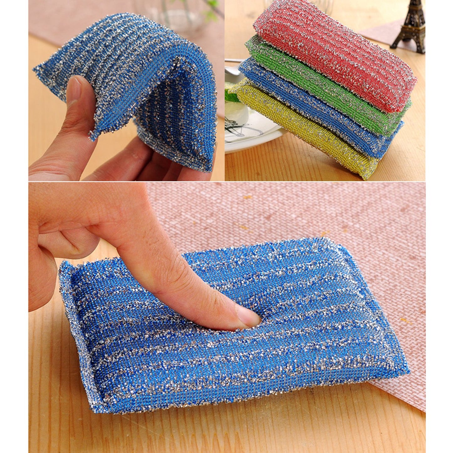 Scratch Proof Kitchen Utensil Scrubber Pad (Pack Of 12)