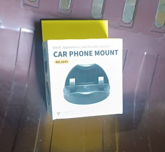 2 In1 Car Anti-Slip Mat Phone Holder Non Slip Sticky Phone Mount Holder (1 Set)