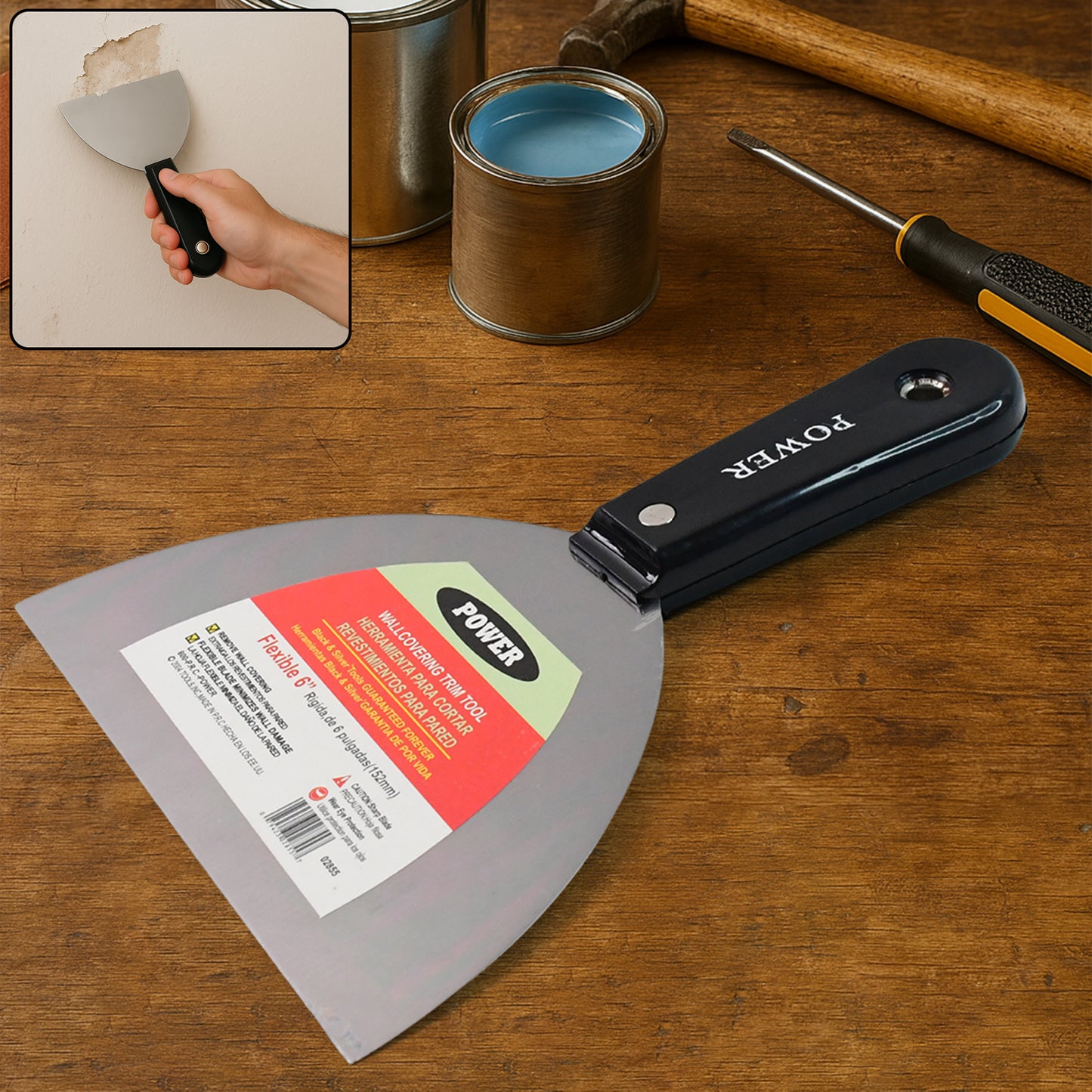 Paint Scraper Window Glass Filling Putty Knife (150 Mm 1 Pc)