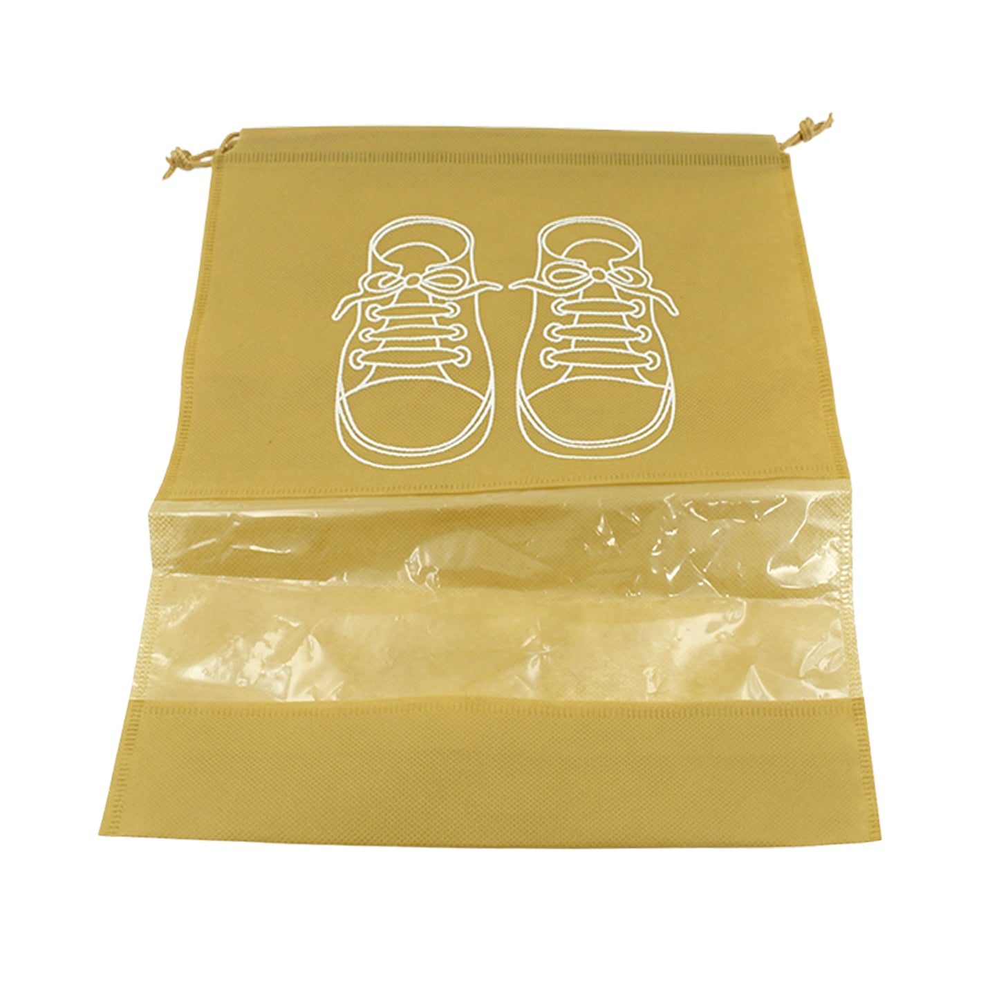 Beach Bag Shoes Storage Bag Closet Organizer Non-Woven Travel Portable Bag Waterproof Pocket Clothing Classified Hanging Bag Shoe Bag Luggage Travel Portable Shoe Pouch Non Woven Transparent Window (3 Pc )