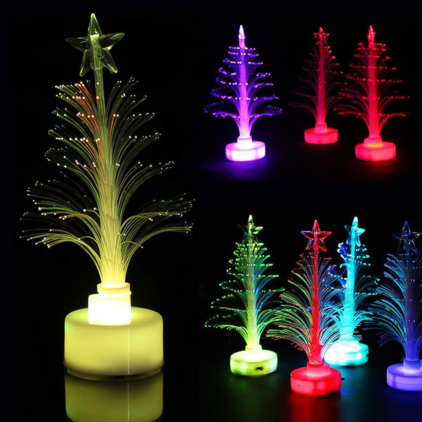 Treeled Candlelight Colourful Candle Decoration Led Light Night (1 Pc)