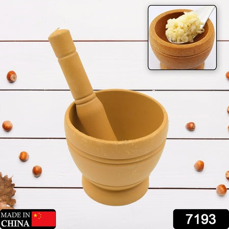 Mortar And Pestle Set For Spices Okhli Masher Khalbatta Kharal Mixer Natural Traditional Grinder And Musal Well Design For Kitchen Home Herb