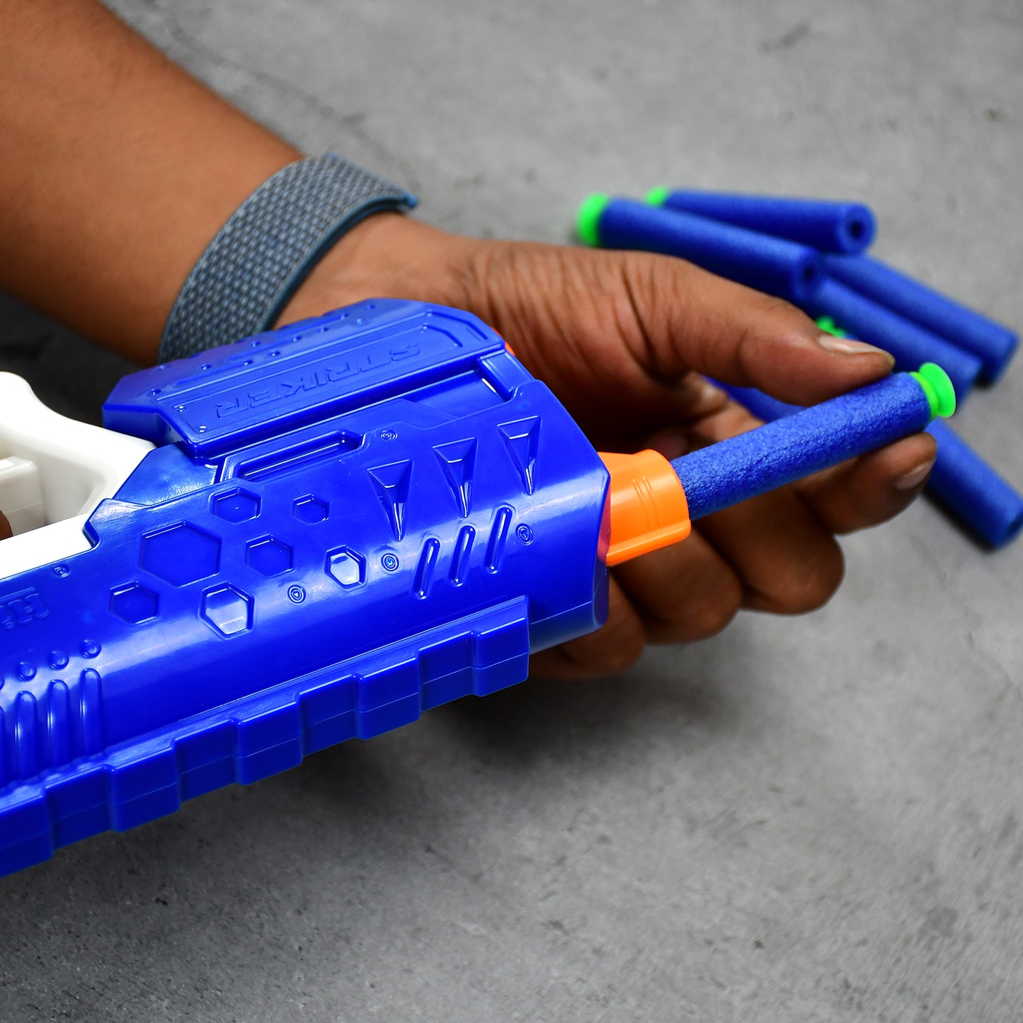 Hi-Arm Gun With 10Xfoam Suction Bullet Made With Abs Plastic Solid Build Target Shooting