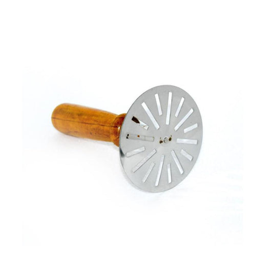 Stainless Steel Potato Masher Pav Bhaji Masher With Wooden Handle