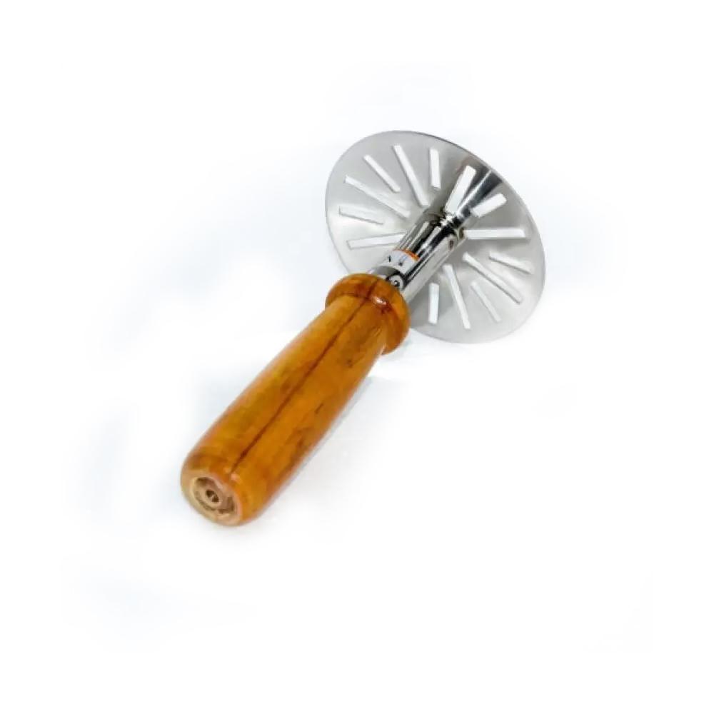 Stainless Steel Potato Masher Pav Bhaji Masher With Wooden Handle