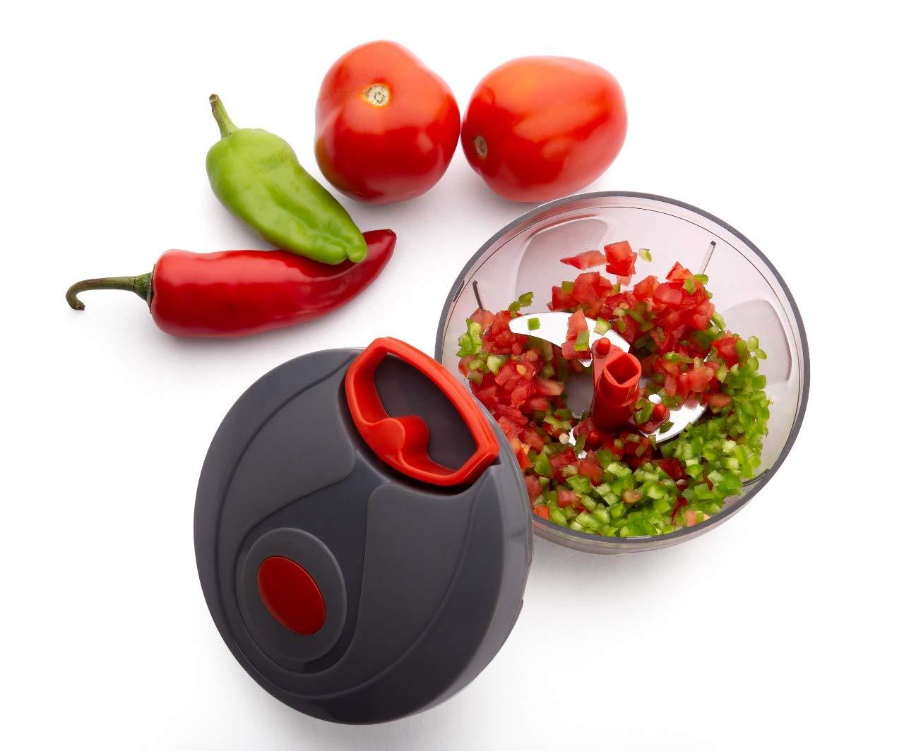 Manual Food Chopper Compact  Powerful Hand Held Vegetable Chopperblender