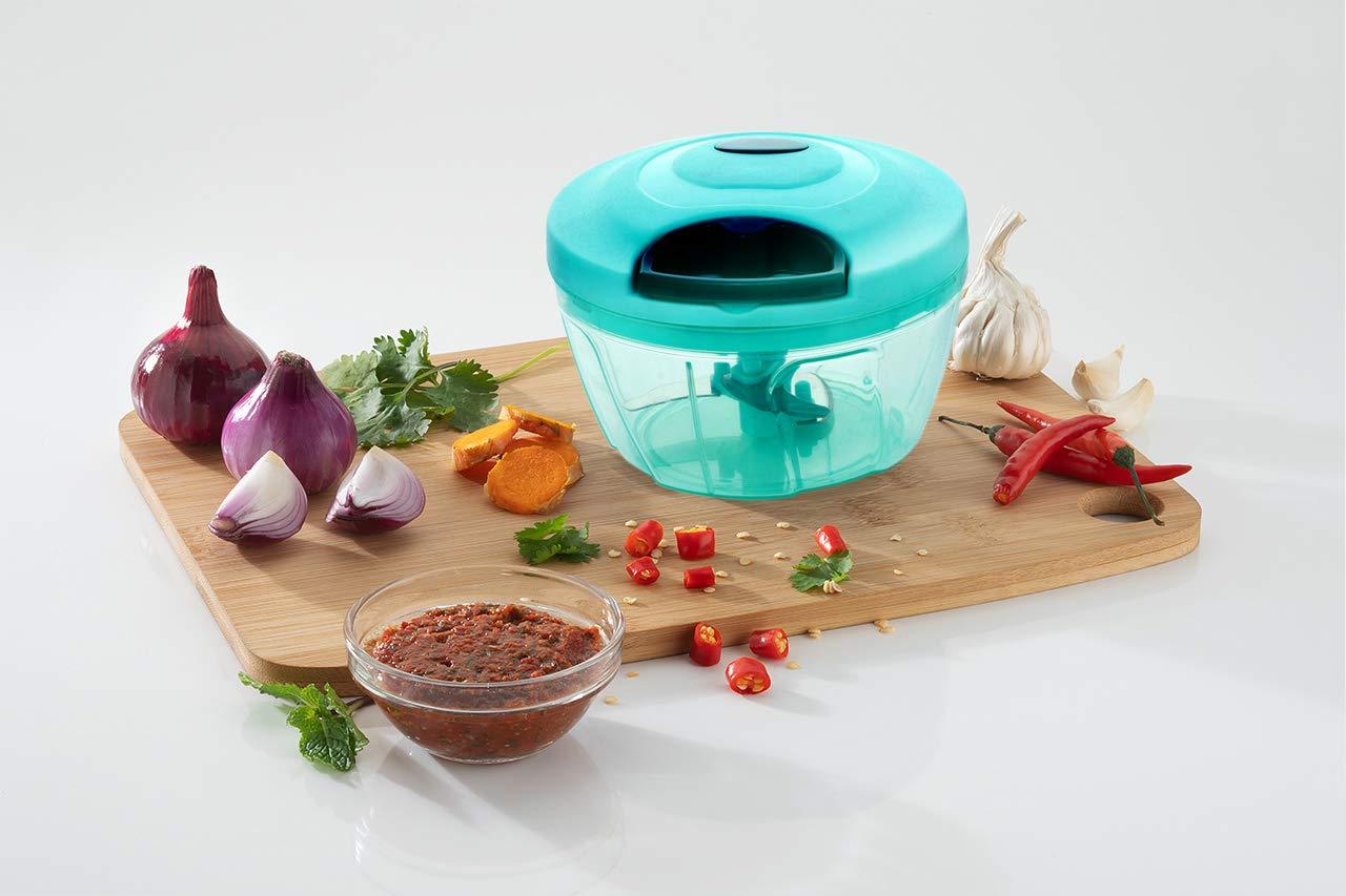 Manual Food Chopper Compact  Powerful Hand Held Vegetable Chopperblender