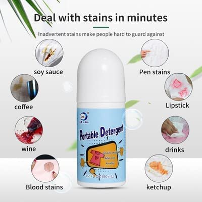 Clothes Stain Remover Bead Design Emergency Stain Rescue Roller-Ball Cleaner For Natural Fabric Removes Oil Almost All Types Of Fabrics