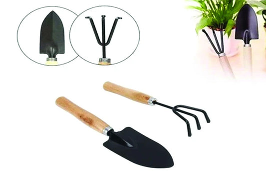 Small Sized Hand Cultivator Small Trowel Garden Fork (Set Of 3)