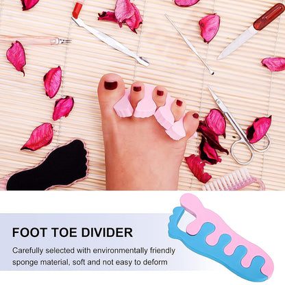 Toe Separators Toe Spacers Sponge Toe Stretcher Pedicures (1 Pair)