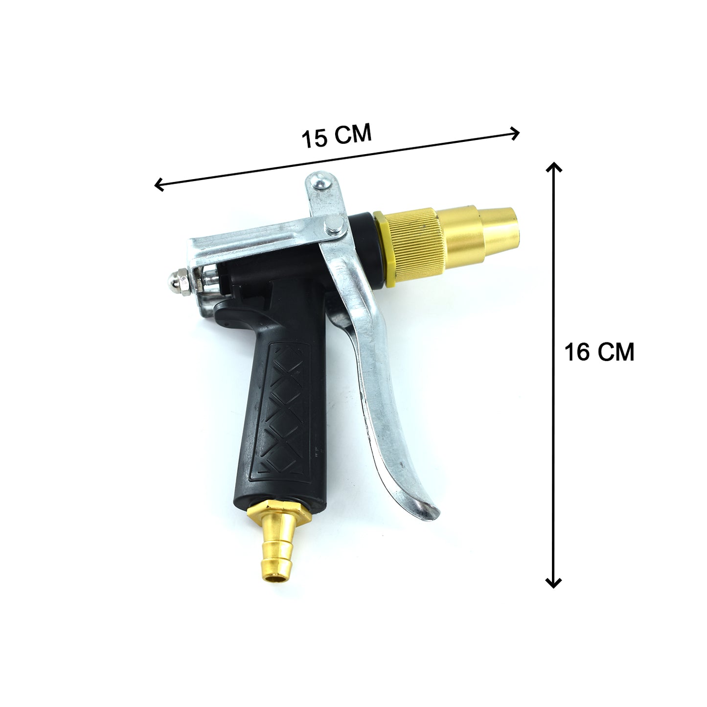 Durable Gold Plated Metal Trigger Hose Nozzle Water Lever Spray