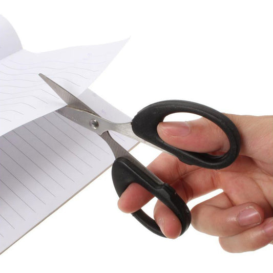 Stainless Steel Scissors With Plastic Handle Grip 160Mm (1Pc Only)