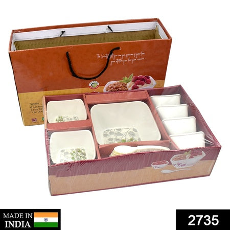 13 Pc Pudding Set Used As A Cutlery Set For Serving Food Purposes And Sweet Dishes And All In All Kinds Of Household And Official Places Etc.