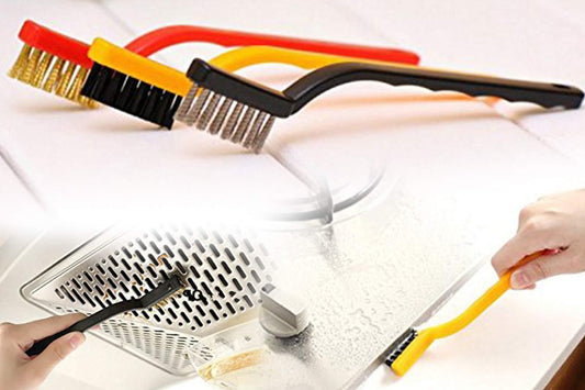 3 Pc Mini Wire Brush Set (Brass Nylon Stainless Steel Bristles)