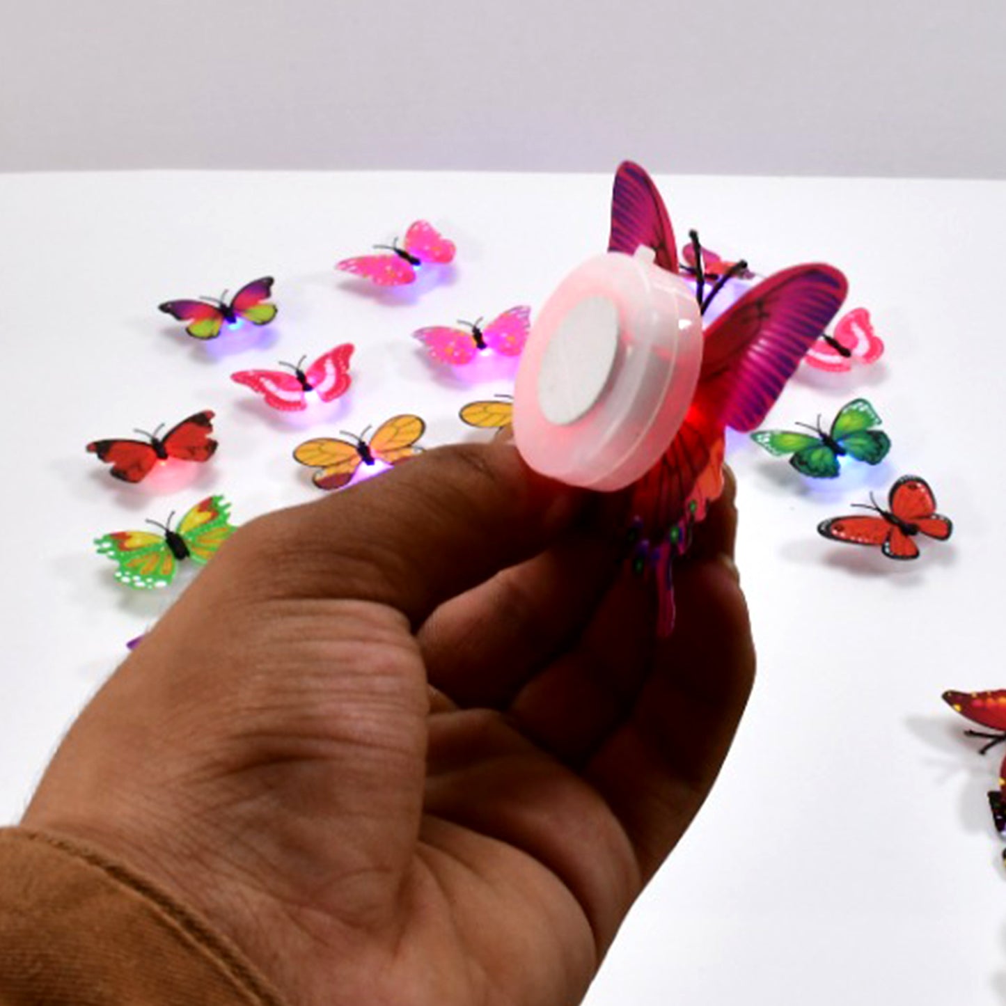 Butterfly 3D Night Lamp Comes With 3D Illusion Design Suitable For Drawing Room Lobby. (Pack Of 50)