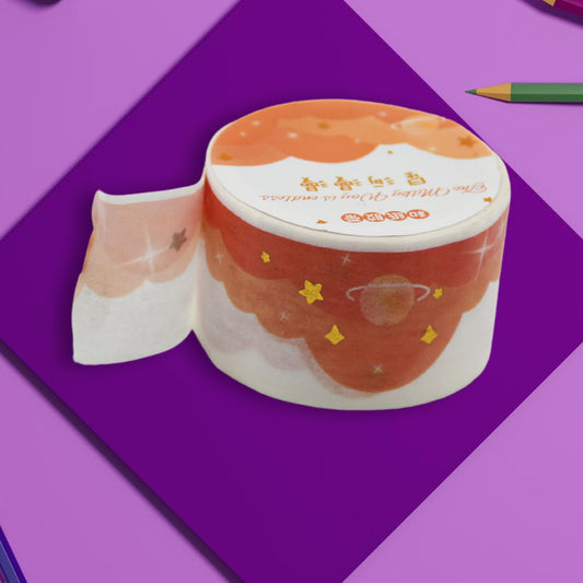 1 Rolls Scrapbook Sticker Decor Wide Adhesive Tape Cute Adhesive Tape For Journaling Notebook Tapes Aesthetic Adhesive Tape Crafts Supplies Japanese Paper Account Wrapping Tape