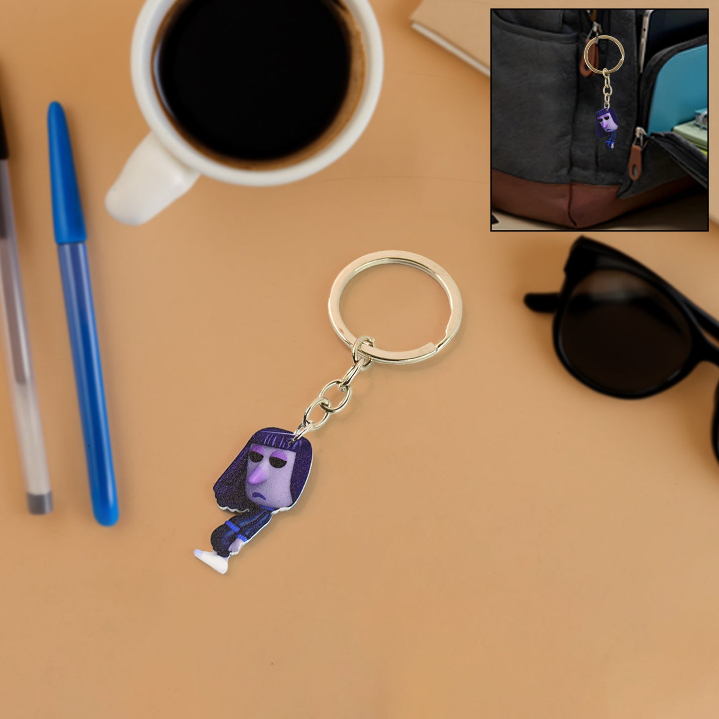 Minicartoon Character Keychain (1 Pc)