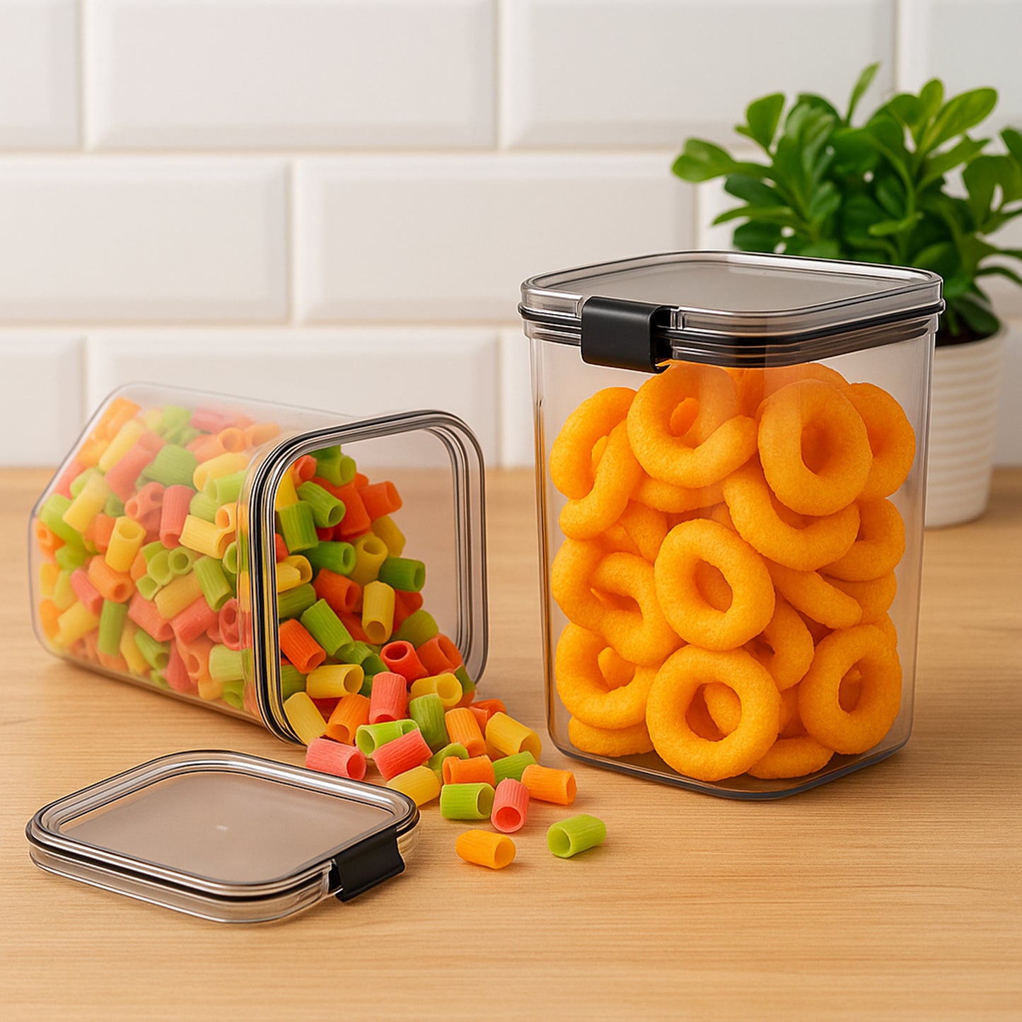 Ml Airtight Lock  Lock Food Storage Container Set  2 Piece