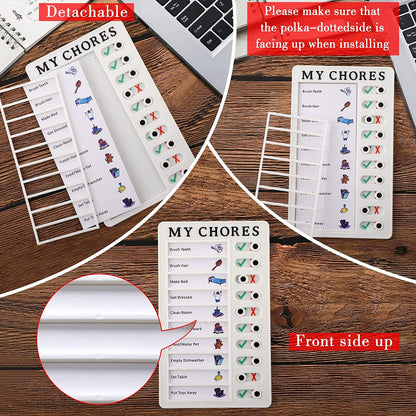 Portable My Chores Home Note Board Management Planning Memo Boards Reminding Time. (Size - 20X12Cm)