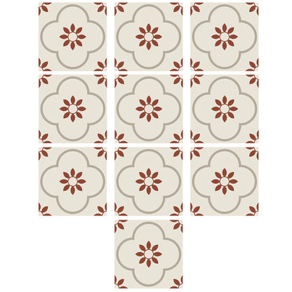 Peeland Stick Floor Tiles Kitchen  Bathroom Backsplash Sticker Detachable Waterproof Diy Tile Stickers For Wall Decoration Tiles Home Decoration (8X8 Inch  10 Pcs Set)