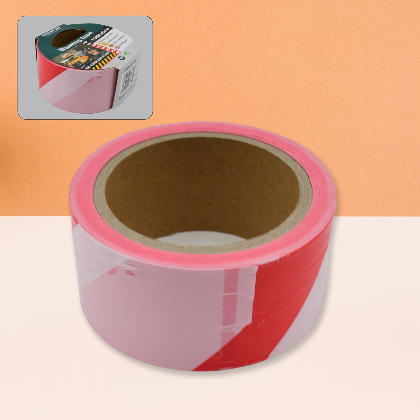 Safety Warning Tape Construction Barrier Tape Non-Adhesive (100Mx5Cm)