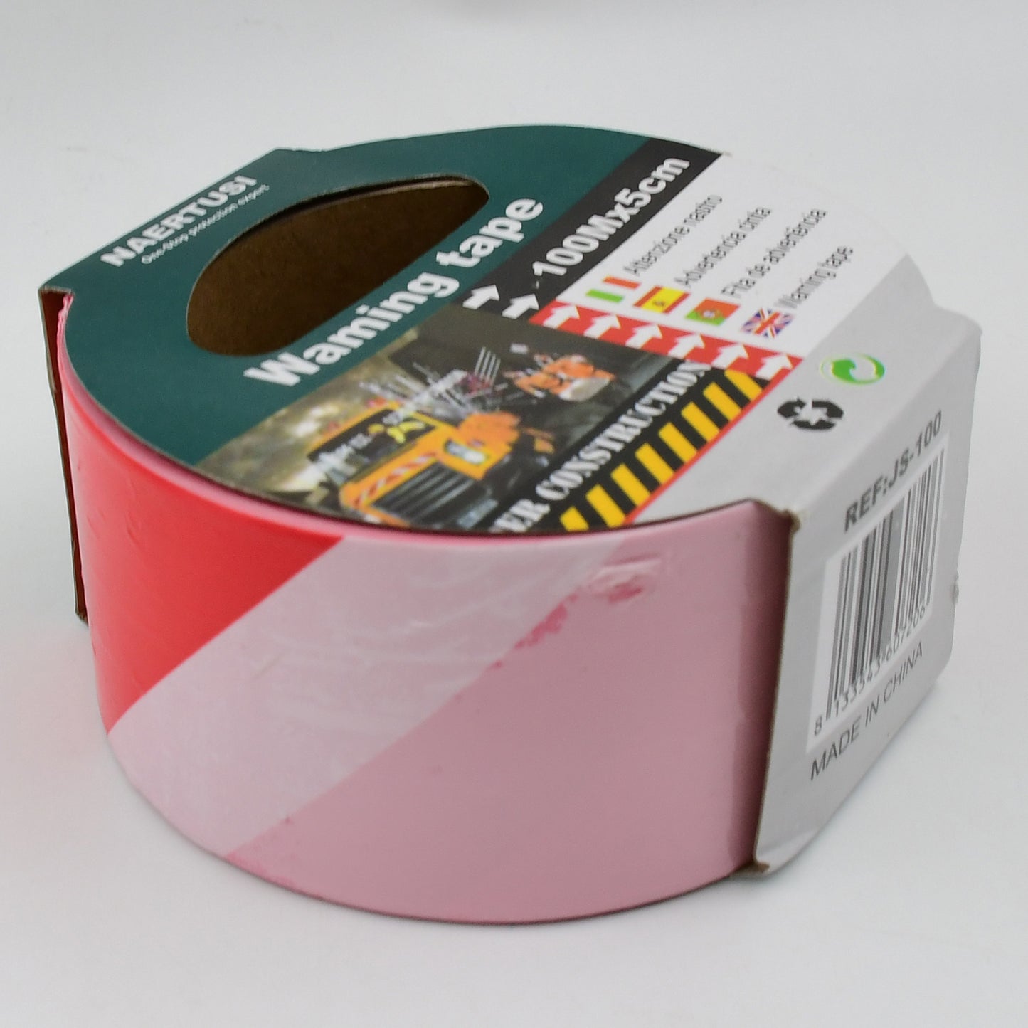 Safety Warning Tape Construction Barrier Tape Non-Adhesive (100Mx5Cm)